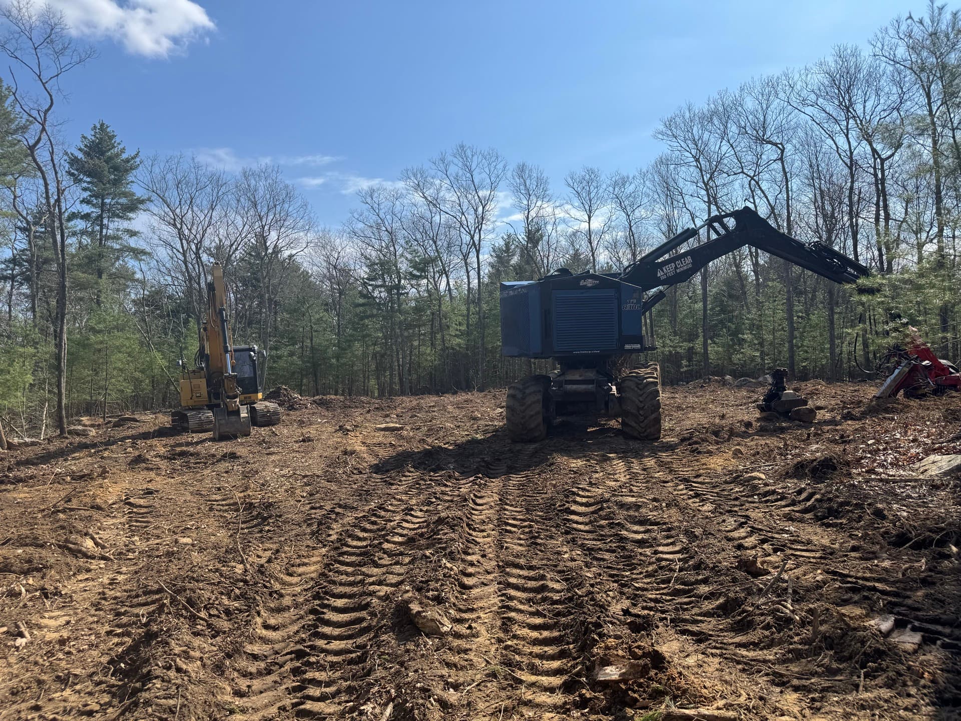 Fournier & Sons equipment on a land clearing job